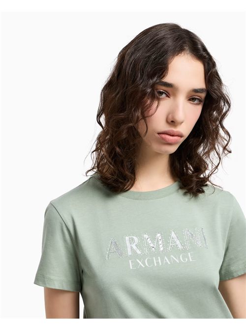 t-shirt woman green ARMANI EXCHANGE | XW000387AF10354/U7231